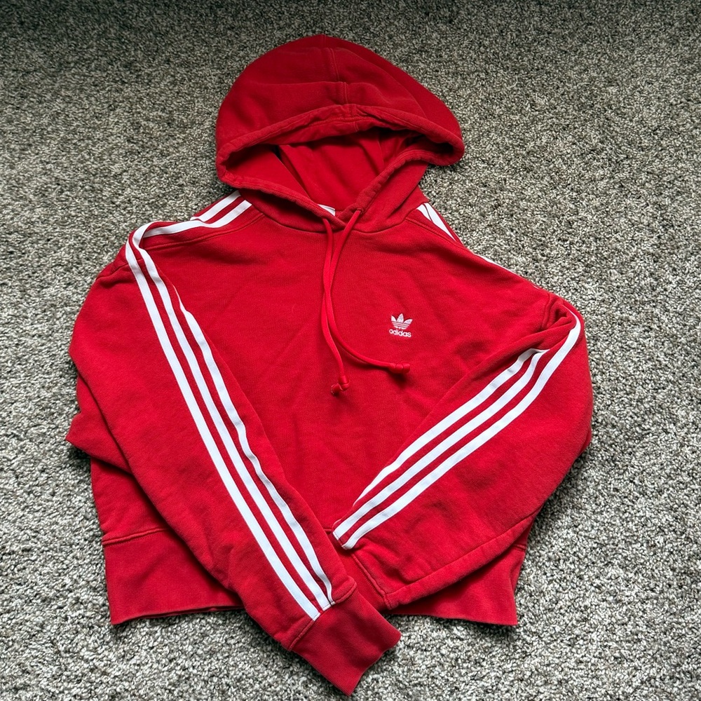 Adidas Vibrant Red Hoodie